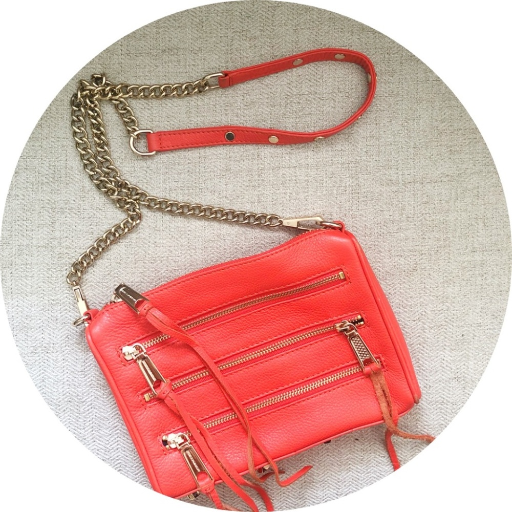 Rebecca Minkoff Mini 5 Zip Leather Crossbody